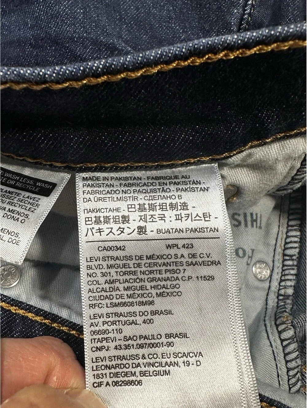 Levi’s 531 Men’s Jeans W32 L27 Dark Wash Straight Leg Denim